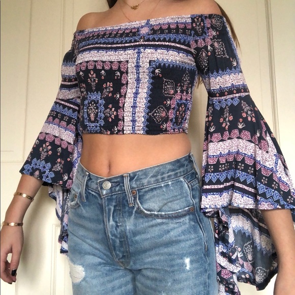 LF smock off the shoulder top - Picture 3 of 3